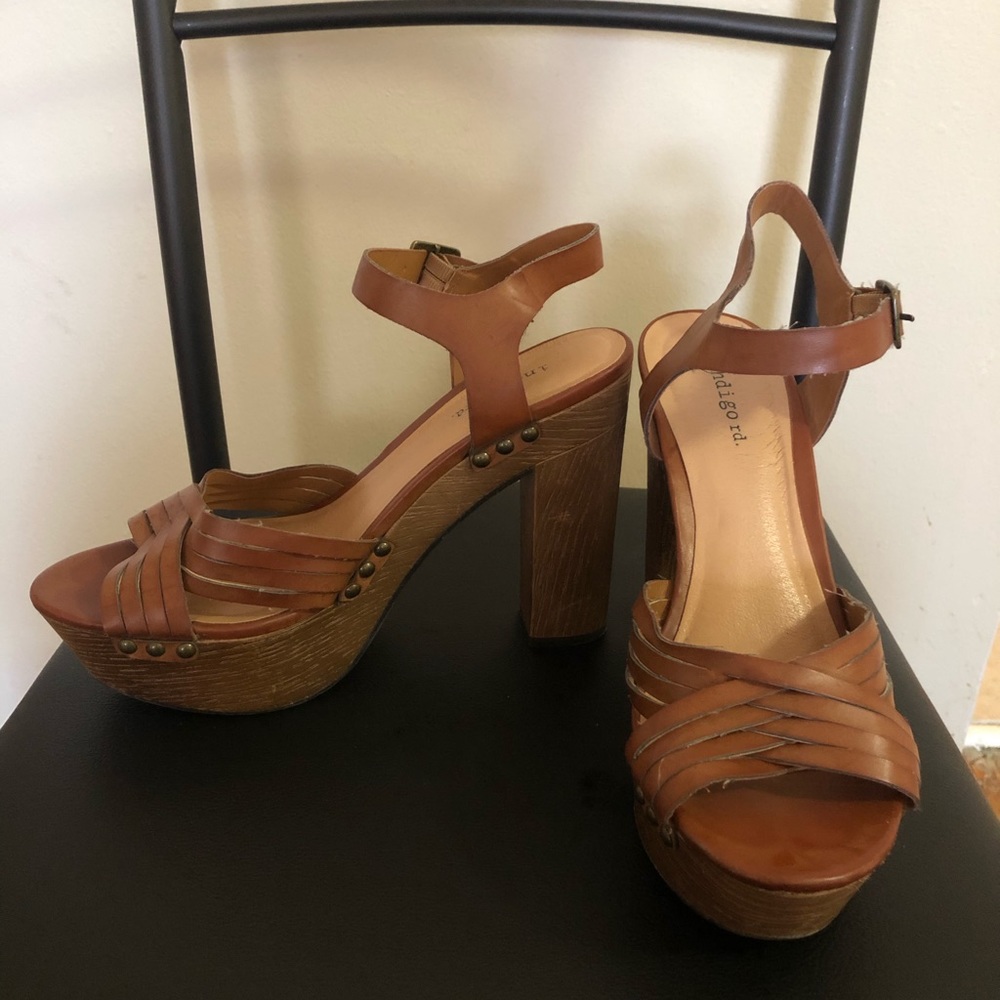 Chunky Brown Heels